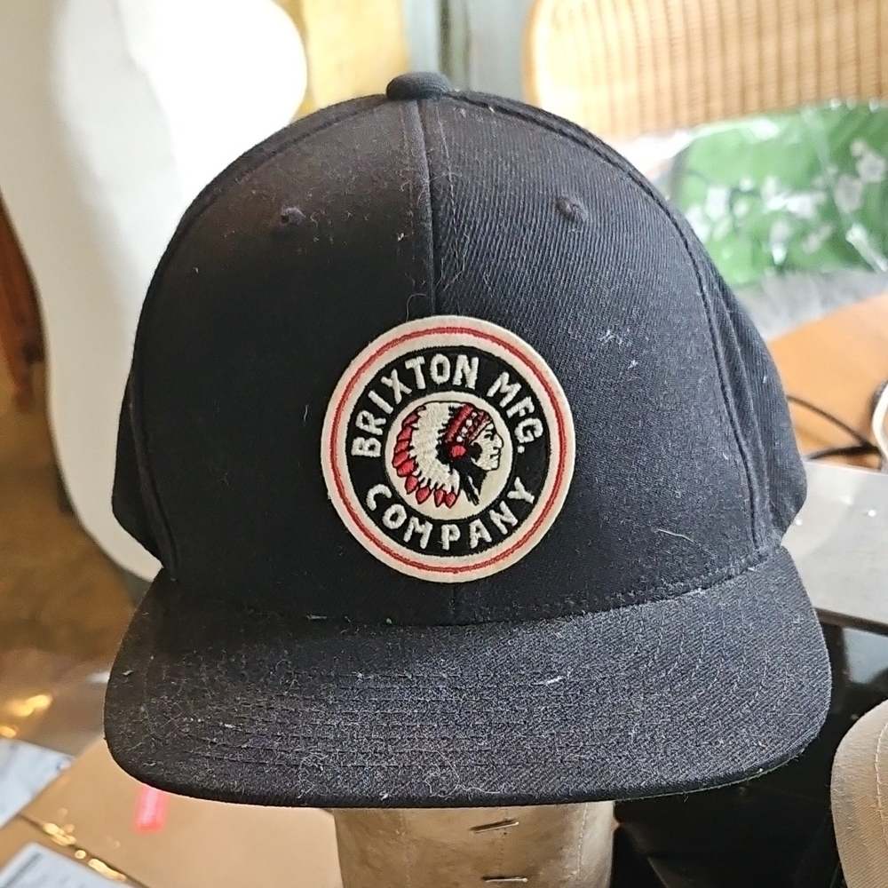 Brixton Mens Rival Medium Profile Adjustable Snapback Hat, black, One Size
